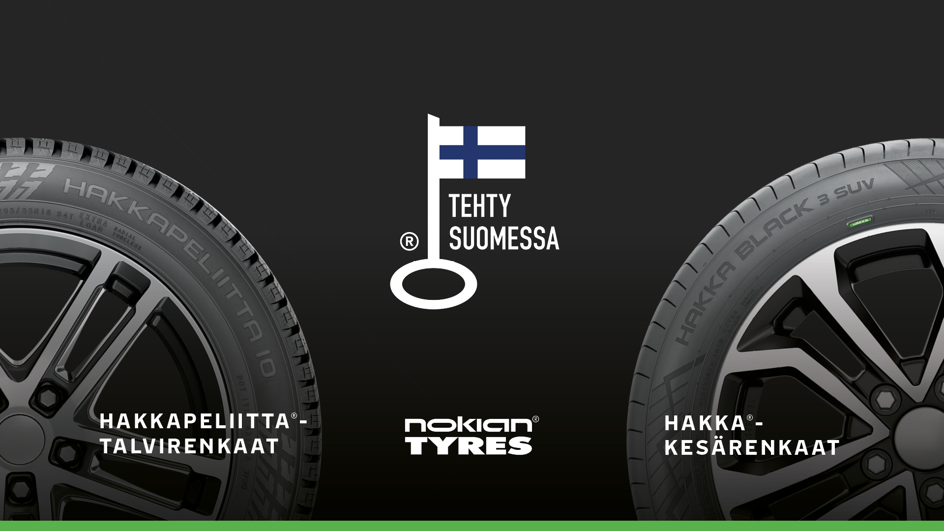 Nokian Tyres Hakkapeliitta winter tires and Nokian Tyres Hakka